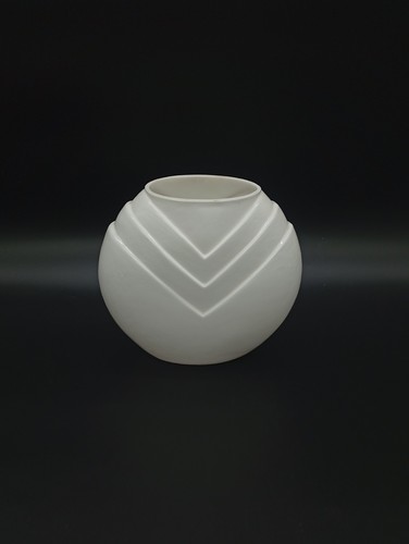 Opaline lenticular vase white - lenticular,