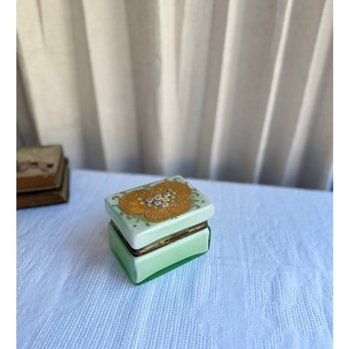 Vintage german green opaline - vintage,