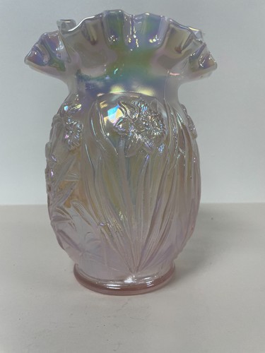 Large fenton vase pink - large,