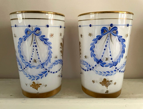 Antique french opaline glass - antique,