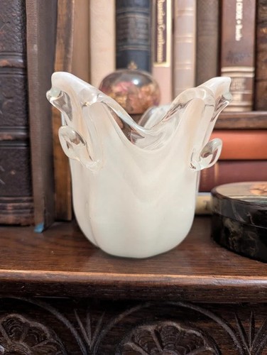 Vintage opaline art glass