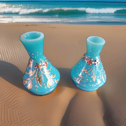 Antique beautiful blue opaline - beautiful,
