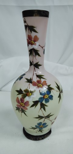 Opaline glass decorative vase - opaline,