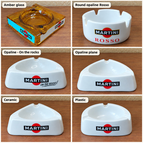 Vintage martini ashtrays - "martini",