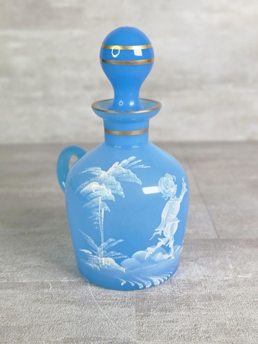 French antique blue - antique, opaline
