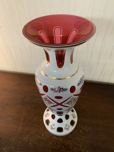 Large opaline vase 43 cm - opaline,