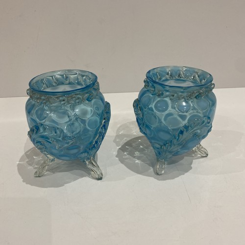 Rare pair antique blue - pair,
