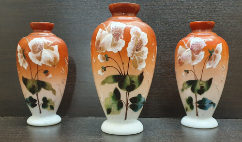Vintage set opaline - 3x,