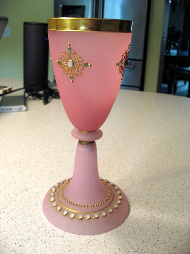 Antique french pink opaline - antique,