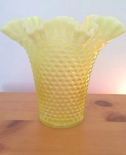 Fenton topaz vase - topaz,