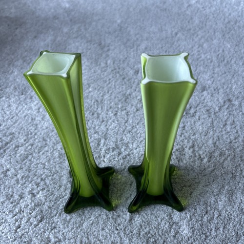 Pair vintage 1970s - 1970s, green