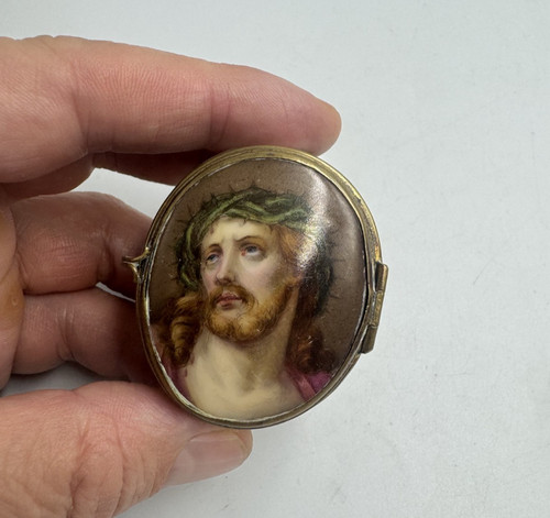 Beautiful antique opaline - , hand