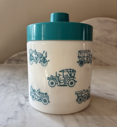 Echt opaline caddy - , with