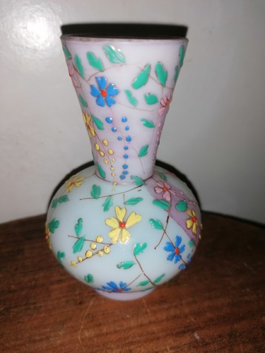 Antique opaline glass vase - antique,