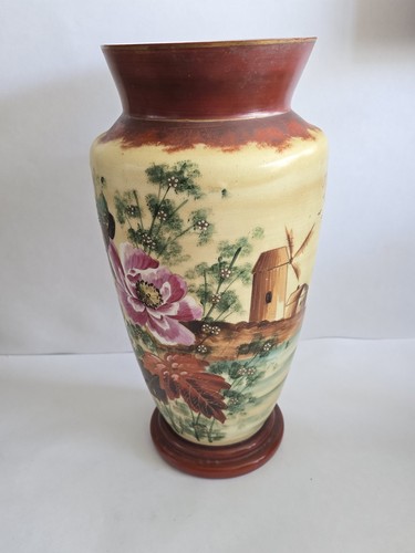 Antique hand painted pottery - hand,
