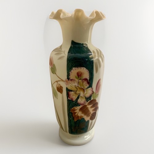 Victorian opaline glass vase - victorian,