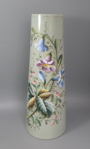 Victorian opaline glass vase - victorian,