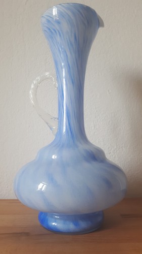 Opaline florence glass vase - opaline,