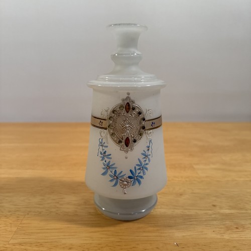 Bohemian opaline glass vase - bohemian,